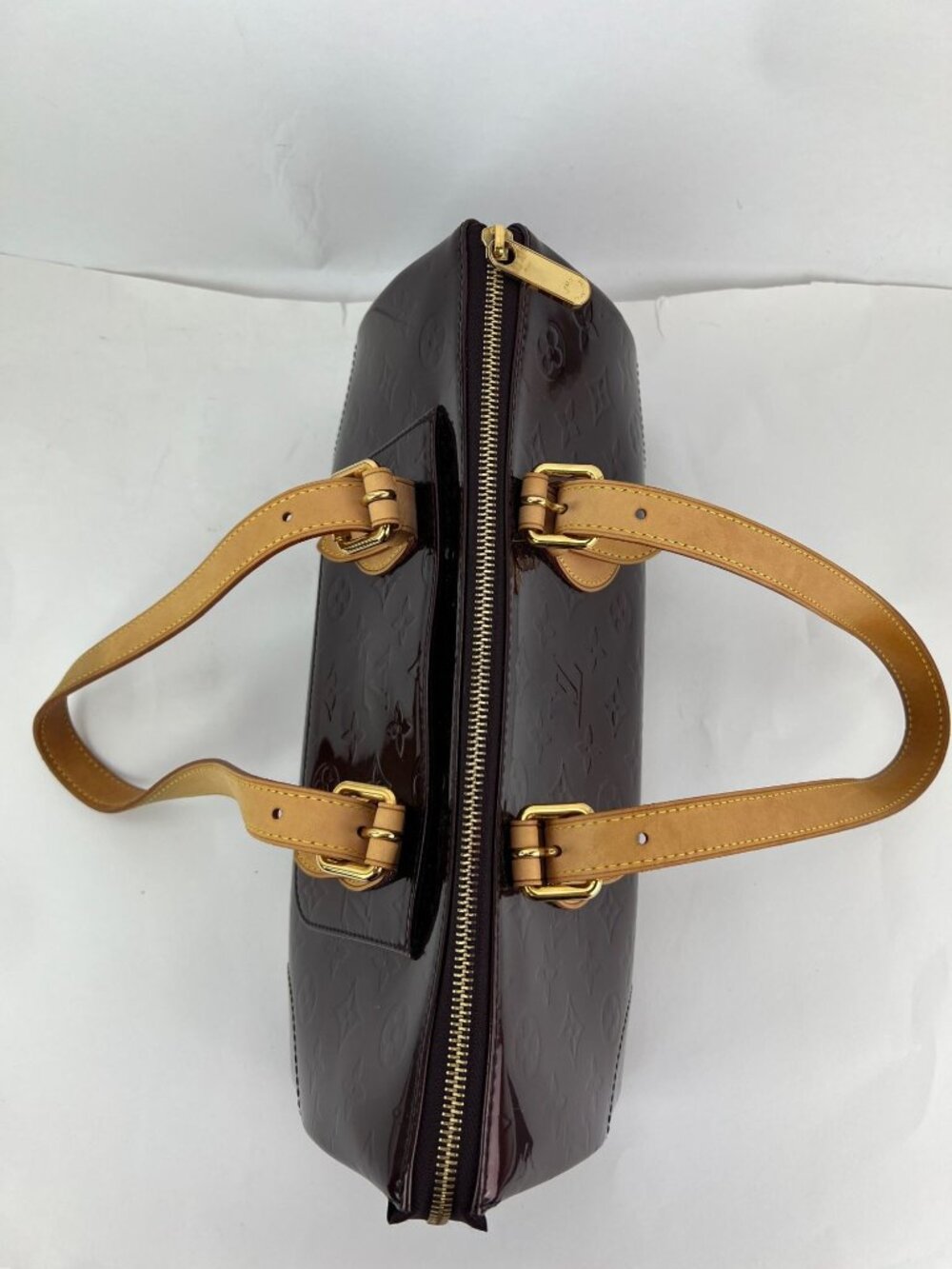Louis Vuitton Rosewood Ave Amarante Vernis Patent Leather Shoulder Bag - Picture 9 of 12